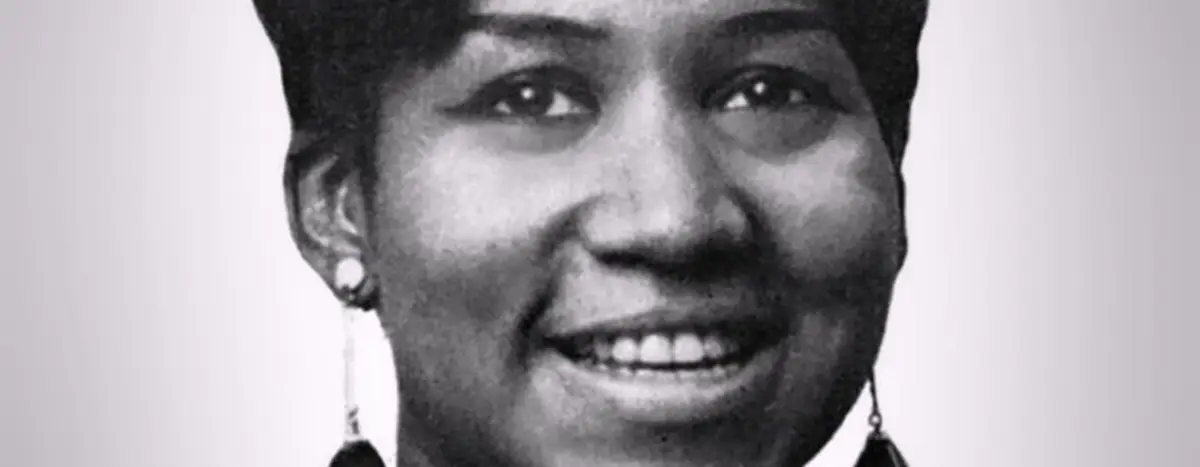 Aretha Franklin smiling