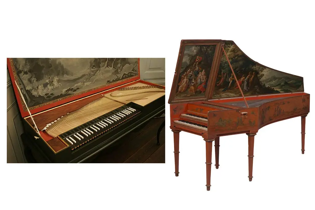 Clavichord and harpsichord pianos