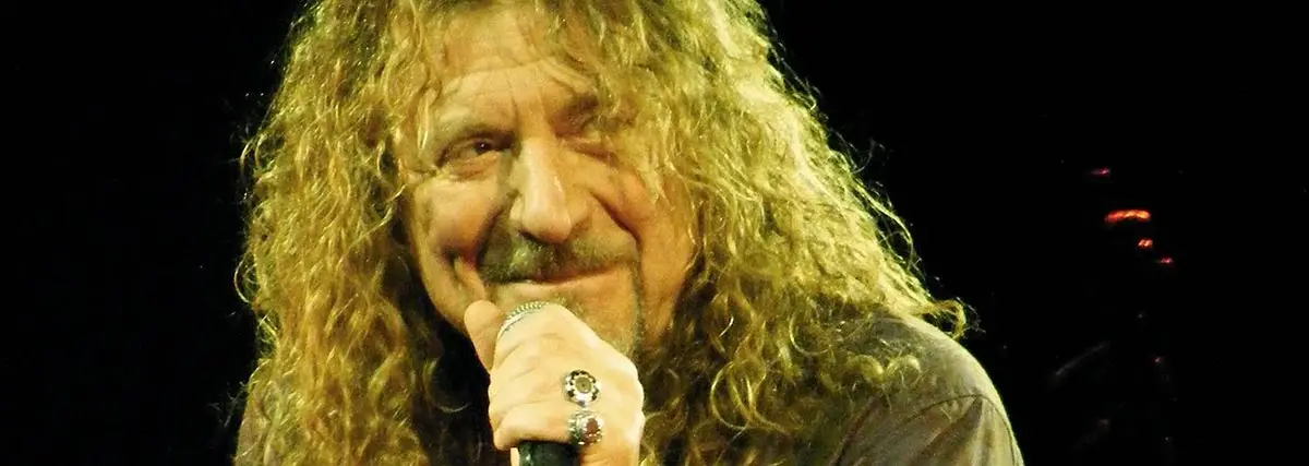 Robert Plant singing