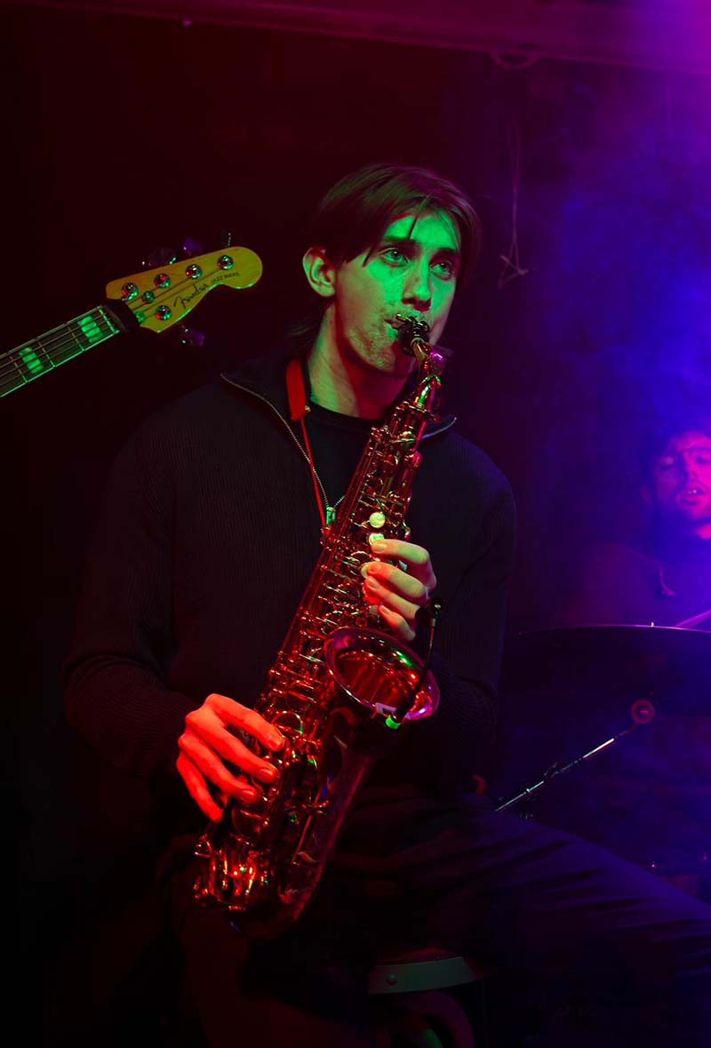 Harris performing jazz in London
